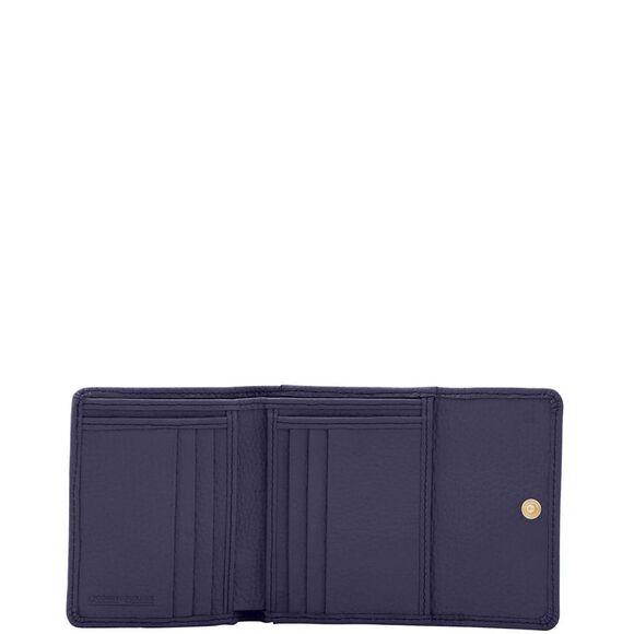 Dooney & Bourke Pebble Grain Small Flap Wallet - Midnight Blue - Picture 3 of 4